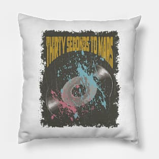 Thirty Seconds To Mars Vintage Vynil Pillow