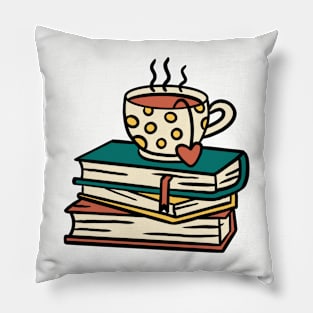 Have a tea and books Pillow