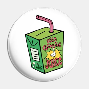 Silly Goose Juice Retro Green Pin