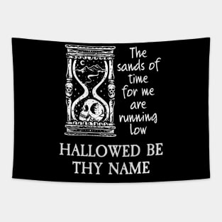Hallowed Be Thy Name Fan Art - Heavy Metal and Dark Academia Tapestry