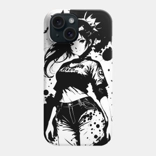 Kawaii Anime Girl Wearing Tshirt 04 Phone Case