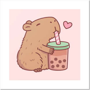 Kawaii Panda Boba Milk Tea' Poster, picture, metal print, paint by  AestheticAlex