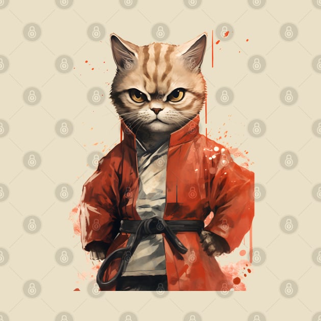 Cat Martial Arts Fighter by ArtisticCorner