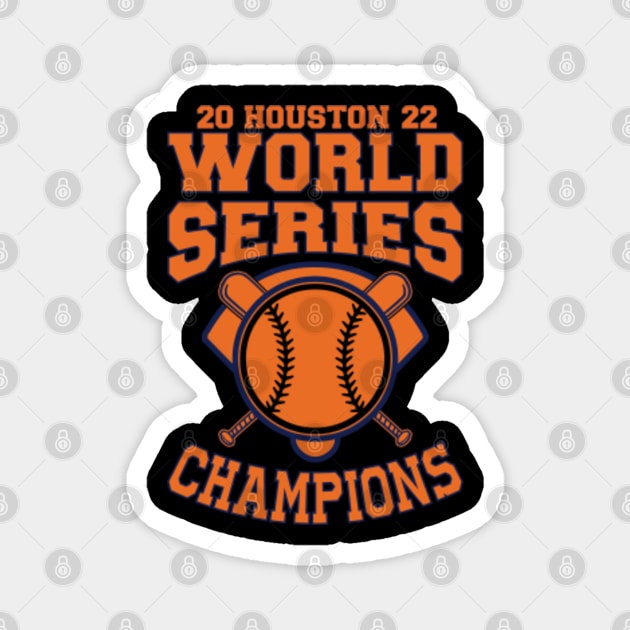 Houston Astros World Series Champions 2022 MAGNET - MLB Baseball