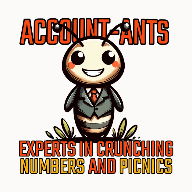 Accountants Experts in crushing Numbers and Picnics Ant by DoodleDashDesigns