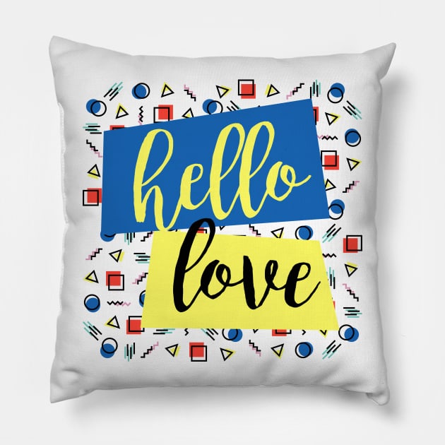 Hello Love Pillow by thedailysoe