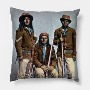 1900 US Army Apache Indian Scouts Pillow