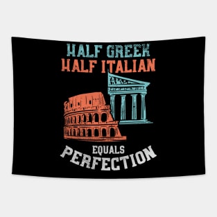 Half Greek Half Italian Tapestry