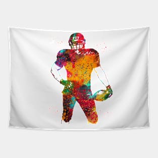 American Football Player Tapestry