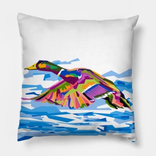 Flying bird in WPAP Pillow