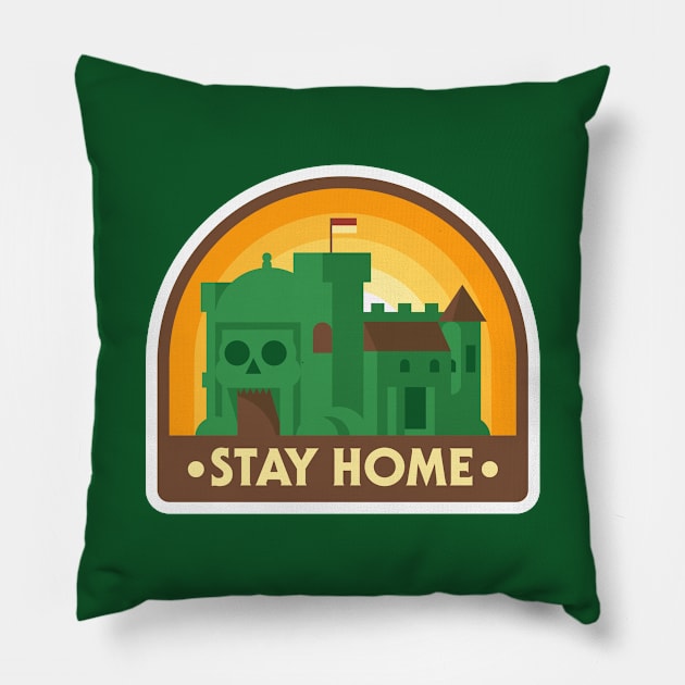 Stay Home Pillow by joeljayjulian