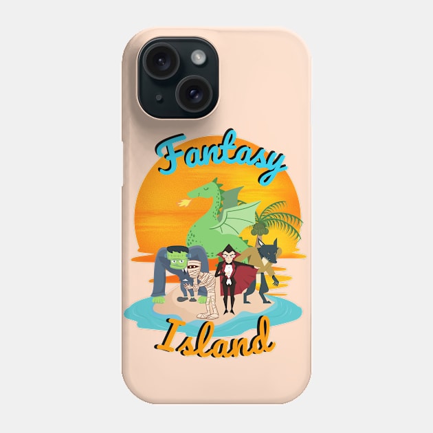 Fantasy Island Phone Case by AlmostMaybeNever