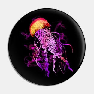 Colorful Jellyfish Pin