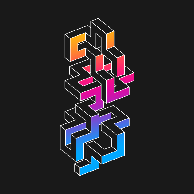 GEOMETRIC 3D MAZE by azified