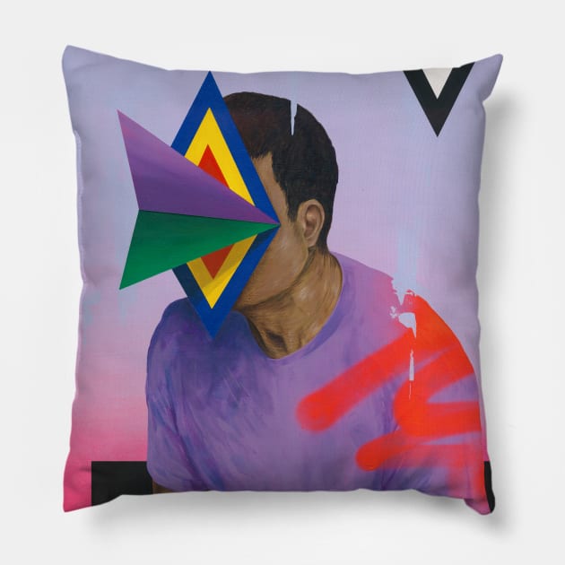 Happy Monday Pillow by Famous When Dead