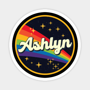 Ashlyn // Rainbow In Space Vintage Style Magnet