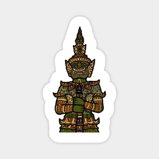 Thai Yaksha or Yaksa is a demon giant and a guardian of the gate at Wat Phra Kaew, Bangkok, Thailand Magnet