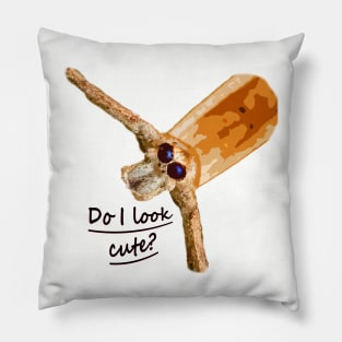 Unique and organic photo of a orge spider asking "Do I look cute?" Pillow