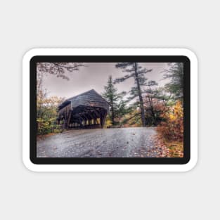 An Albany Covered Bridge Autumn Magnet