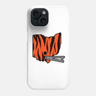 Cincinnati Ohio Retro Helmet - White Phone Case