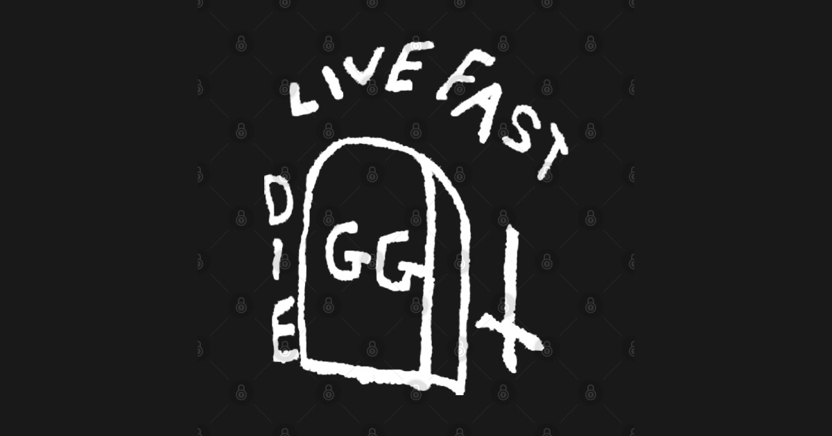 Live Fast Die GG Allin Tattoo big Gg Allin TShirt TeePublic