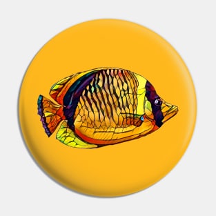Colorful Fish Design Pin