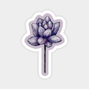 Blue Lotus flower Magnet