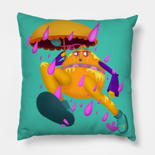 Storm Drain Frank Pillow by Visual Intrigue