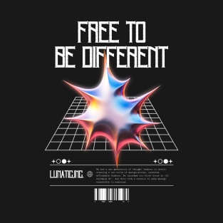 Be Different Chrome 3d Streetwear T-Shirt