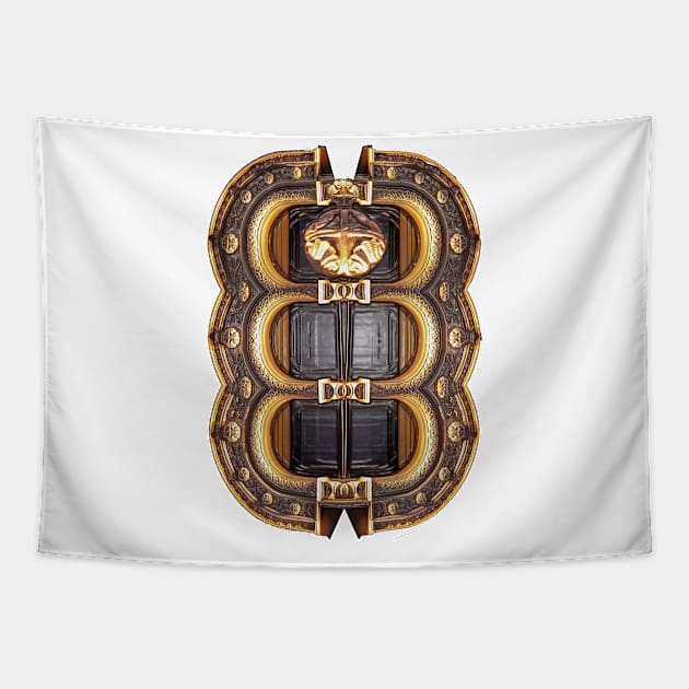 Leather and Gold buckle and belt Tapestry by Marccelus