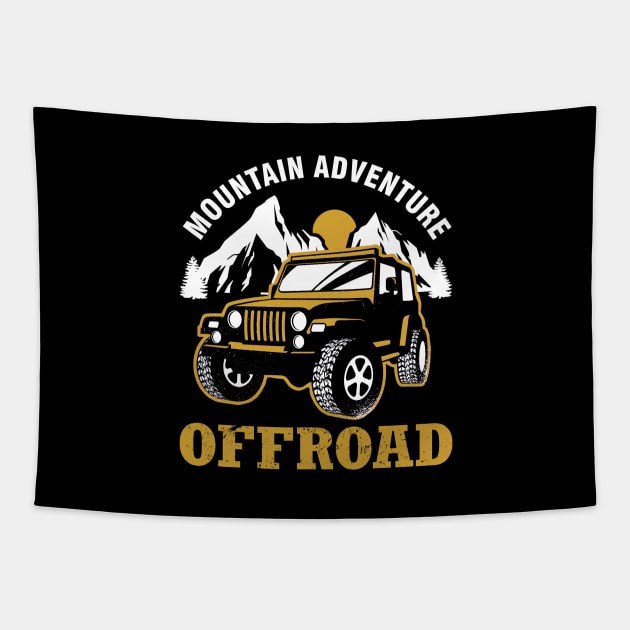 Offroad Jeep off road car Tapestry by Tobias Store