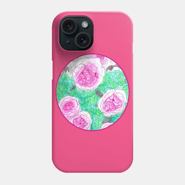 Roses with Gray Skies Phone Case by okhismakingart_