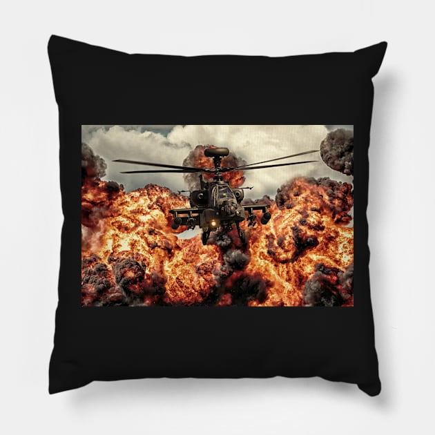 Apache Hellfire Pillow by aviationart