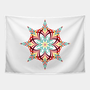 colorful abstract geometric illustration Tapestry