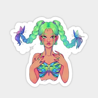 Butterfly Girl Magnet