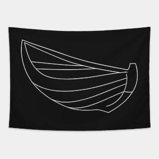 Wooden Boat Tapestry