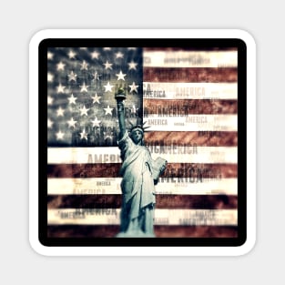 Vintage Patriotic American Liberty Magnet