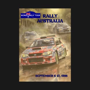 1998 Rally Australia, World Rally Tour Racing Poster T-Shirt