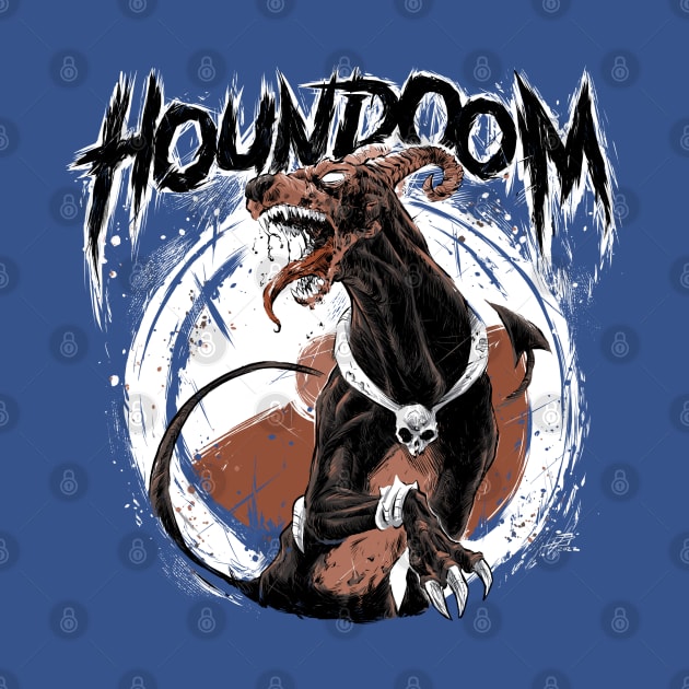 Houndoom Metal by jpowersart