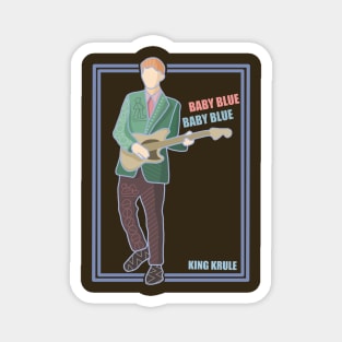 King Krule Baby Blue Retro Design Magnet