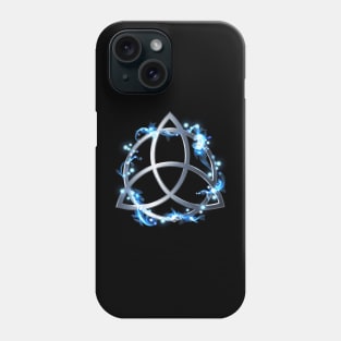 Blue Magic Triquetra Celtic Knot Phone Case