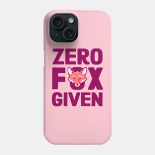 Zero Fox Given Phone Case