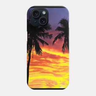 Sunset Palm Trees Phone Case