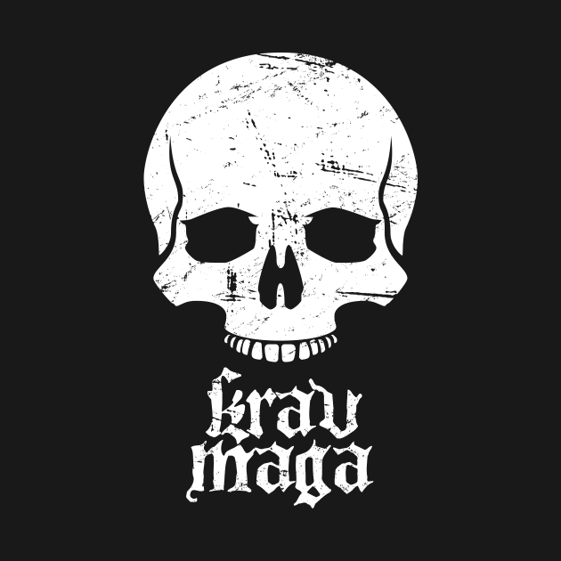 Distressed Krav Maga Skull by MeatMan