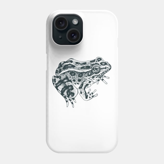 Northern Leopard Frog Phone Case by Warbler Creative