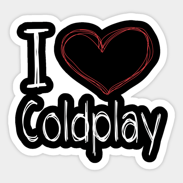 Coldplay True Love Album Cover Sticker