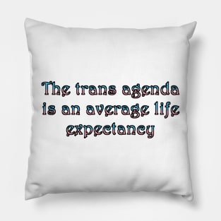 Trans agenda Pillow