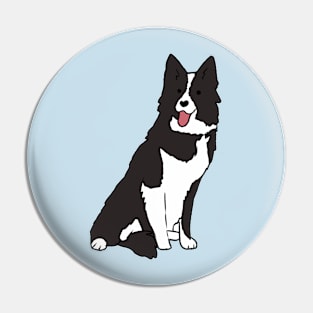 border collie illustration Pin