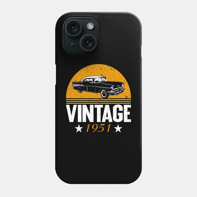 Vintage Since 1951 Phone Case by Teeartspace