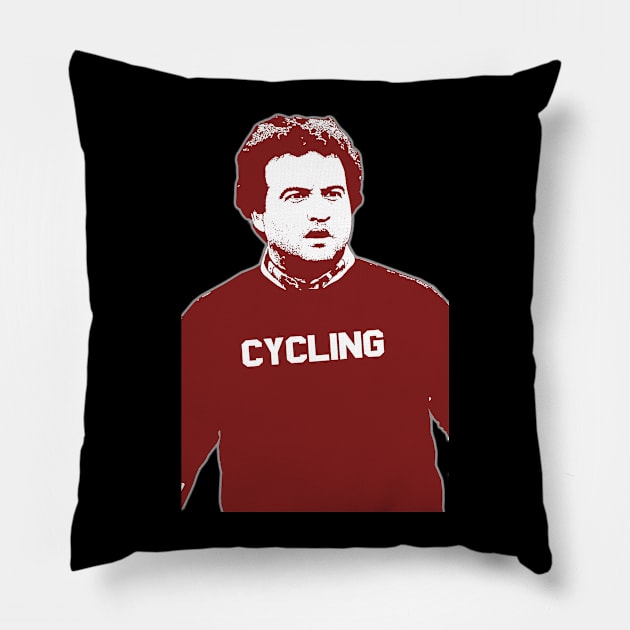 John Belushi Cycling Pillow by esskay1000